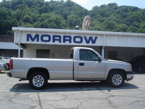 Silver Birch Metallic Chevrolet Silverado 1500 Regular Cab.  Click to enlarge.