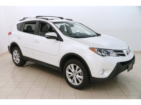 Blizzard White Pearl Toyota RAV4 Limited.  Click to enlarge.