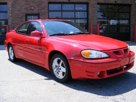 Bright Red Pontiac Grand Am GT Sedan.  Click to enlarge.