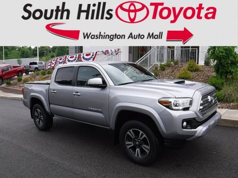 Silver Sky Metallic Toyota Tacoma TRD Sport Double Cab 4x4.  Click to enlarge.