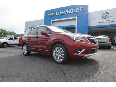 Chili Red Metallic Buick Envision Premium II AWD.  Click to enlarge.