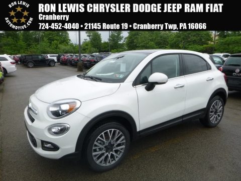 White (Bianco) Fiat 500X Lounge AWD.  Click to enlarge.