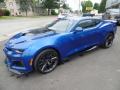 Front 3/4 View of 2018 Chevrolet Camaro ZL1 Coupe #2