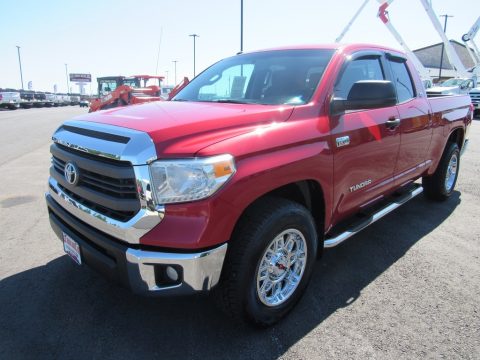 Radiant Red Toyota Tundra SR5 Double Cab.  Click to enlarge.
