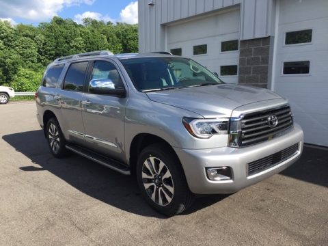 Silver Sky Metallic Toyota Sequoia Limited 4x4.  Click to enlarge.