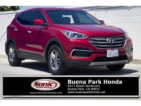 Serrano Red Hyundai Santa Fe Sport FWD.  Click to enlarge.