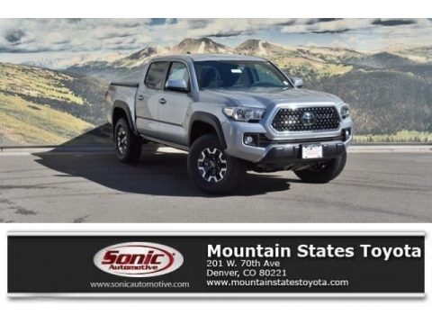 Silver Sky Metallic Toyota Tacoma TRD Off Road Double Cab 4x4.  Click to enlarge.