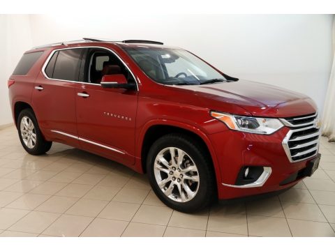 Cajun Red Tintcoat Chevrolet Traverse High Country AWD.  Click to enlarge.