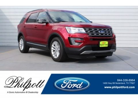 Ruby Red Metallic Tri-Coat Ford Explorer XLT.  Click to enlarge.