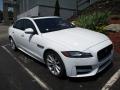 Front 3/4 View of 2018 Jaguar XF R-Sport AWD #10