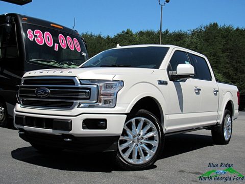 White Platinum Ford F150 Limited SuperCrew 4x4.  Click to enlarge.