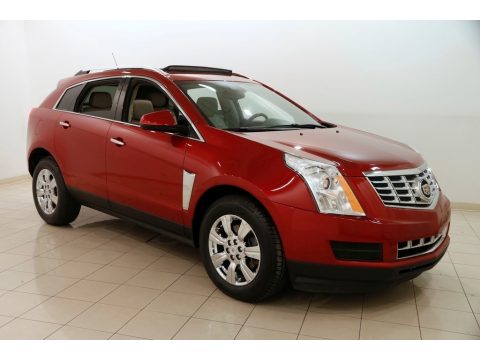 Crystal Red Tintcoat Cadillac SRX Luxury.  Click to enlarge.