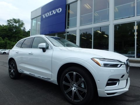 Crystal White Metallic Volvo XC60 T8 eAWD Plug-in Hybrid.  Click to enlarge.