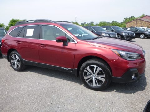 Crimson Red Pearl Subaru Outback 2.5i Limited.  Click to enlarge.