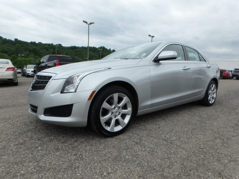 Radiant Silver Metallic Cadillac ATS 2.0L Turbo AWD.  Click to enlarge.