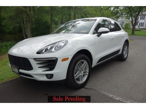 White Porsche Macan S.  Click to enlarge.