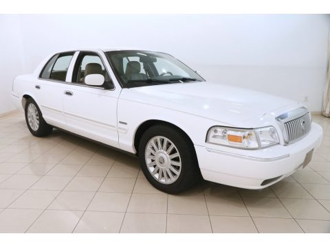 Vibrant White Mercury Grand Marquis LS Ultimate Edition.  Click to enlarge.