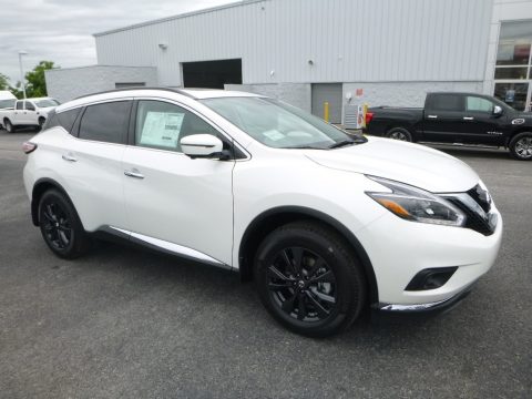 Pearl White Nissan Murano S AWD.  Click to enlarge.