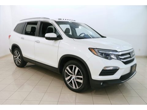 White Diamond Pearl Honda Pilot Elite AWD.  Click to enlarge.