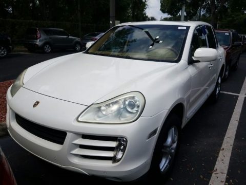 Sand White Porsche Cayenne Tiptronic.  Click to enlarge.