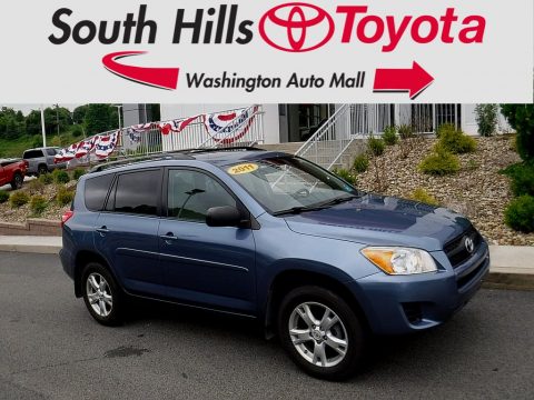 Pacific Blue Metallic Toyota RAV4 I4 4WD.  Click to enlarge.