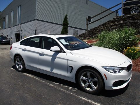 Alpine White BMW 4 Series 428i xDrive Gran Coupe.  Click to enlarge.