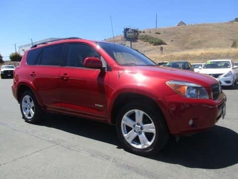 Barcelona Red Pearl Toyota RAV4 Sport 4WD.  Click to enlarge.