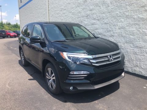 Black Forest Pearl Honda Pilot EX-L AWD.  Click to enlarge.