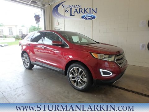 Ruby Red Ford Edge Titanium AWD.  Click to enlarge.