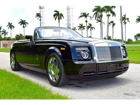 Diamond Black Rolls-Royce Phantom Drophead Coupe .  Click to enlarge.