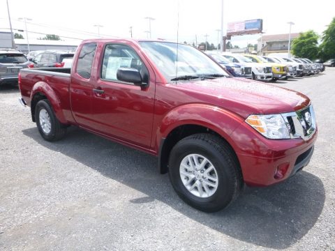 Cayenne Red Nissan Frontier SV King Cab 4x4.  Click to enlarge.