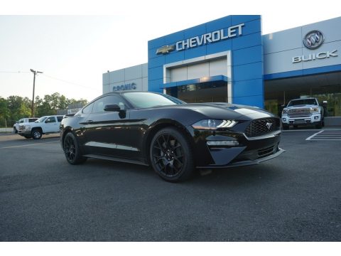 Shadow Black Ford Mustang EcoBoost Fastback.  Click to enlarge.