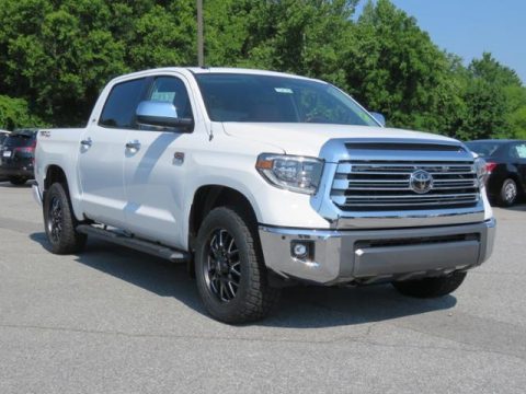 Super White Toyota Tundra 1794 Edition CrewMax.  Click to enlarge.