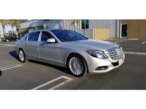 Iridium Silver Metallic Mercedes-Benz S Mercedes-Maybach S600 Sedan.  Click to enlarge.