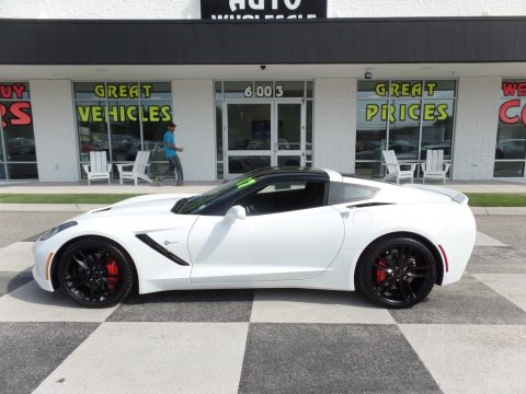 Arctic White Chevrolet Corvette Stingray Coupe.  Click to enlarge.