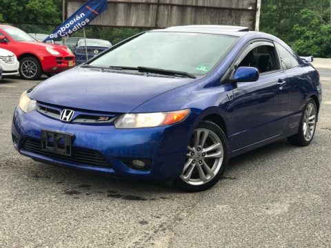 Fiji Blue Pearl Honda Civic Si Coupe.  Click to enlarge.