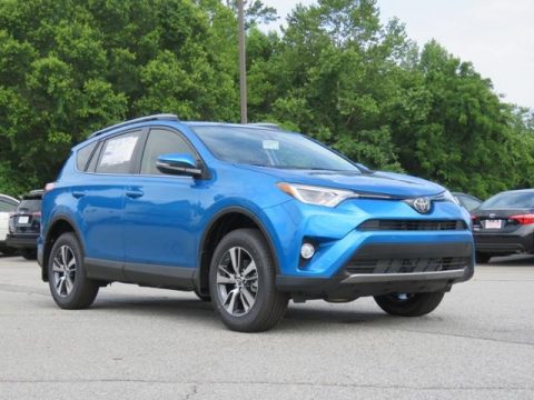 Electric Storm Blue Toyota RAV4 XLE.  Click to enlarge.