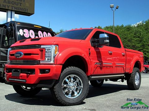Race Red Ford F250 Super Duty Tuscany FTX Crew Cab 4x4.  Click to enlarge.