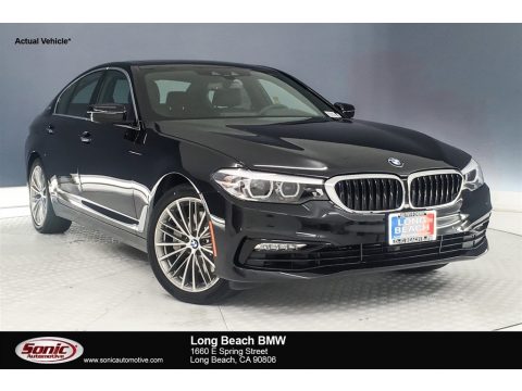 Black Sapphire Metallic BMW 5 Series 530e iPerfomance Sedan.  Click to enlarge.