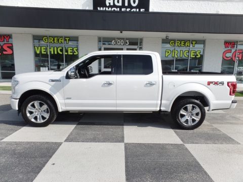 White Platinum Ford F150 Platinum SuperCrew 4x4.  Click to enlarge.