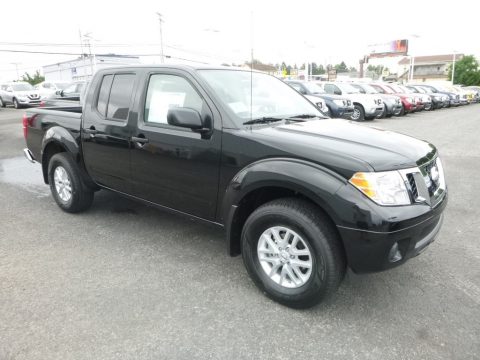 Magnetic Black Nissan Frontier S Crew Cab 4x4.  Click to enlarge.