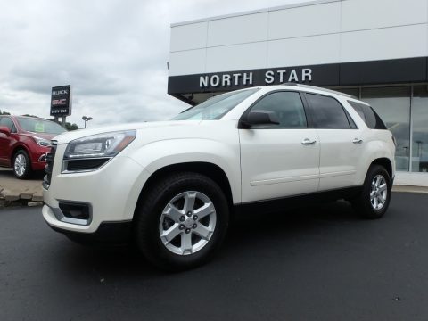 White Diamond Tricoat GMC Acadia SLE AWD. Click to enlarge. White Diamond Tricoat GMC Acadia SLE AWD. Click to enlarge.