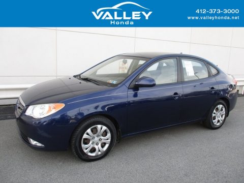 Regatta Blue Hyundai Elantra GLS Sedan.  Click to enlarge.