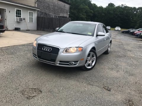 Light Silver Metallic Audi A4 2.0T quattro Sedan.  Click to enlarge.