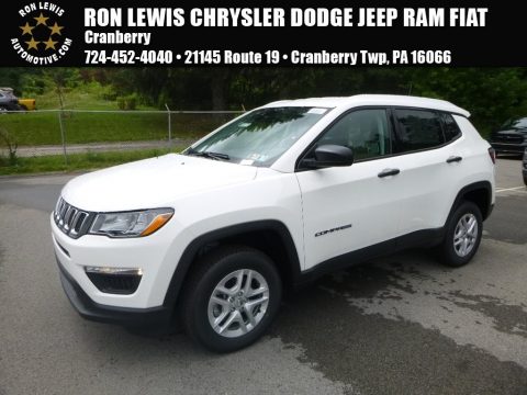 White Jeep Compass Sport 4x4.  Click to enlarge.