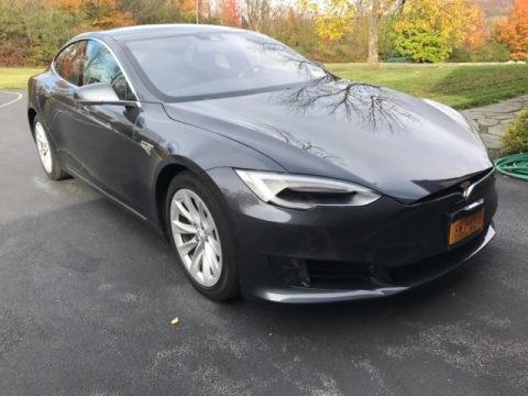 Midnight Silver Metallic Tesla Model S 75D.  Click to enlarge.