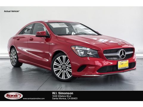Jupiter Red Mercedes-Benz CLA 250 Coupe.  Click to enlarge.