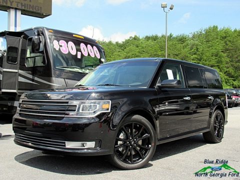 Agate Black Ford Flex Limited AWD.  Click to enlarge.