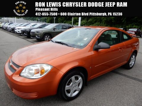 Sunburst Orange Metallic Chevrolet Cobalt LS Coupe.  Click to enlarge.