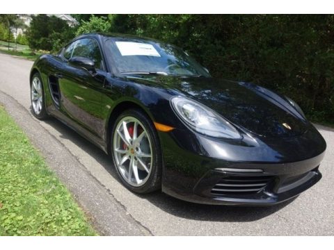 Black Porsche 718 Cayman S.  Click to enlarge.